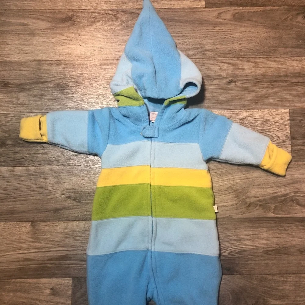 OshKosh Vintage Fleece Hooded Suit Baby 12mo
